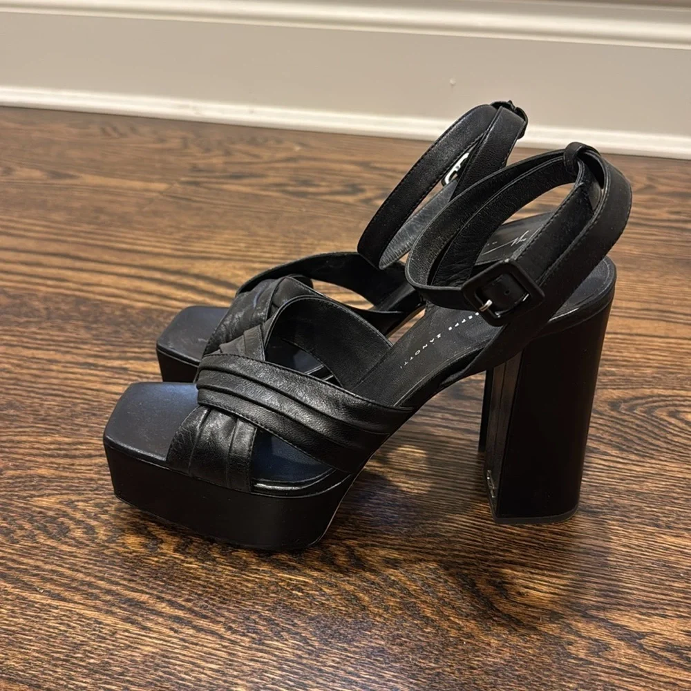 Giuseppe Zanotti Black Platform Sandals 40